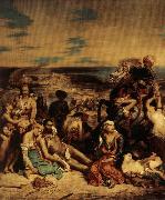Eugene Delacroix The Massacer at Chios France oil painting artist